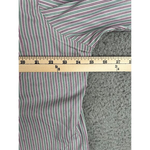 LRL Lauren Ralph Lauren Mens Long Sleeve Button Down Shirt Gray Striped 16 32/33 - Picture 8 of 10